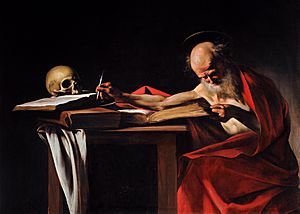 Saint Jerome Writing-Caravaggio (1605-6)