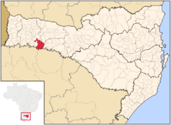 Location of Chapecó