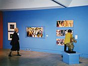 Sarah Jackson, copier art at 2001 retrospective exhibition