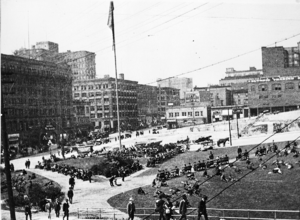 Seattle - Site of King County Courthouse, circa 1910