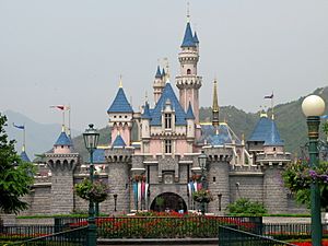 Sleeping Beauty Castle at Hong Kong Disneyland 200705