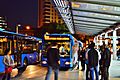 Solomos Bus Station by night Nicosia Republic of Cyprus