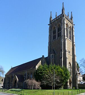 St John the Evangelist's Church, Clareville Road, Caterham (NHLE Code 1294940) (April 2013) (3)