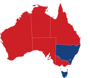 States of Australia (governing political parties)