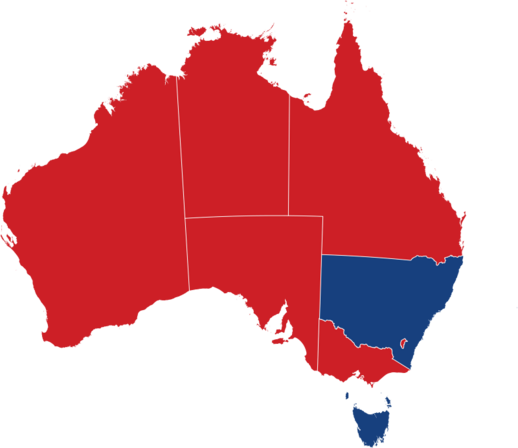 Premiers by party affiliation by state and territory