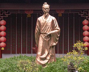 Statue of Lu Yu, the Sage of Tea in China