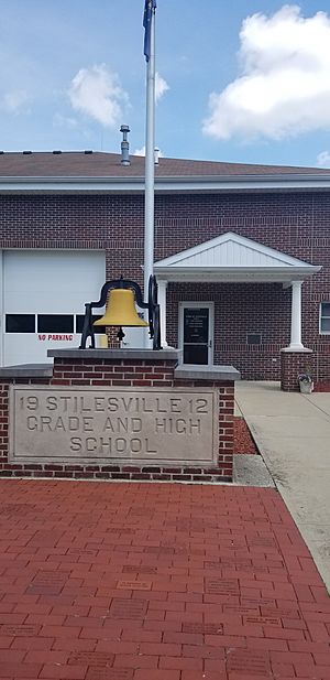 Stilesville Town hall and school memorial