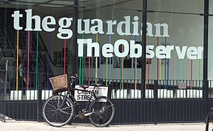 The Guardian Building Window in London