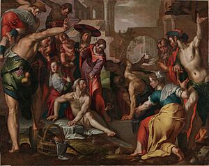 The Raising of Lazarus, c. 1605-10, Joachim Wtewael