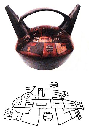 The griffin Pachacamc on a Huari pot