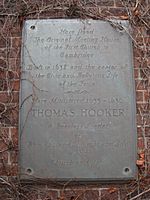 Thomas Hooker plaque, Cambridge - IMG 2950