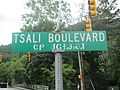 Tsali Boulevard sign, Cherokee, NC IMG 4880