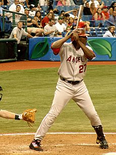 Vladimir Guerrero at bat, August 28, 2005 (2)