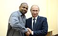 Vladimir Putin with Roy Jones