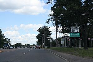 Woodruff Wisconsin Sign US51 WIS70