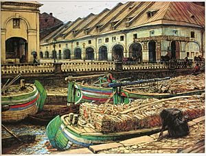 Лансере Никольский рынок в Петербурге 1901