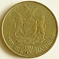 1993 Namibian 5 dollar obverse