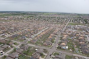 A neighborhood in Moore, Okla., lies in ruins May 21, 2013, after an EF5 tornado struck the area the day before 130521-Z-BB392-977