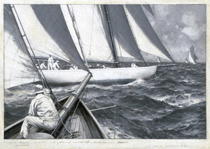 A yacht luffing RMG BHC1281f
