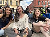 April 8th 2024 Eclipse watching in downtown Hillsboro