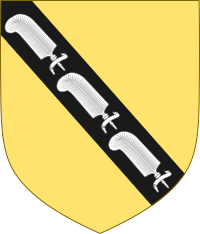 Arms of Sir Roger de Clarendon.svg