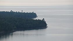 Au Sable Light (June 2021) from Log Slide overlook