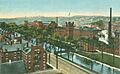 Birds-eye View of Mills & Canal, Lewiston, ME