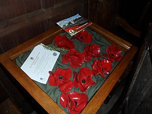 Bloodswept Lands and Seas of Red poppies in St John the Baptist's Church, Hillingdon 01