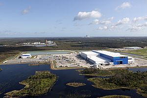 Blue Origin construction site at Exploration Park