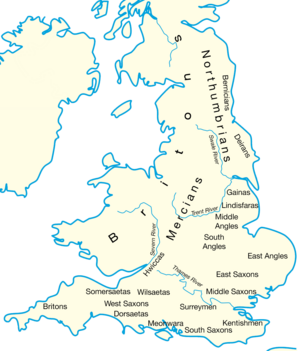 Britain peoples circa 600
