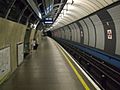 Brixton tube station east platform look north