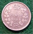 CANADA, QUEEN VICTORIA 1893 SILVER 5 CENTS COIN b - Flickr - woody1778a