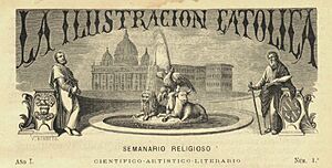 Cabecera de la revista La Ilustración Católica