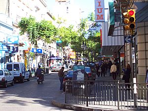 A street in the ciyt of Salto
