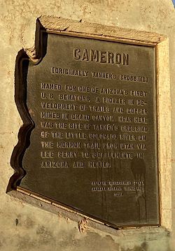 Cameron historic marker