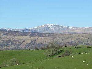 Carnedd Llywelyn from above Llanrwst