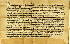 Charter by William, Earl of Sutherland to Nicholas Sutherland his brother for the barony of Torboll 13th Sept 1360