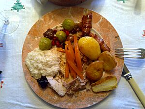 Christmas lunch in the United Kingdom