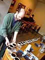 Coffee cupping at Stumptowm