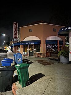 Commercial district at Arlington & Amherst
