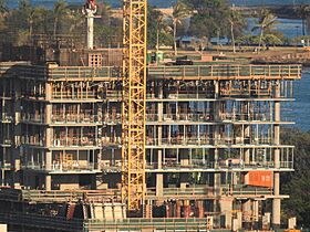 Construction of Waiea as seen from downtown (18599942310)