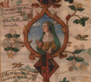 D. Isabel de Portugal, Condessa de Gijón (1364-1435) - Genealogia de D. Manuel Pereira, 3.º conde da Feira (1534)
