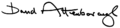 David Attenborough's signature