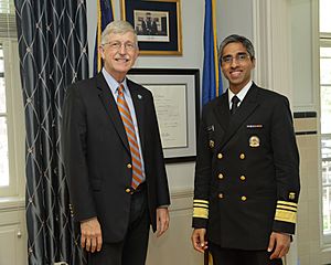 Dr. Vivek Murthy and Dr. Francis Collins (30885897892)