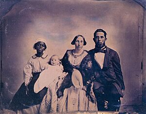 Enslaver's family with nursemaid