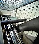 Escalators in Bras Basah MRT Station, Singapore
