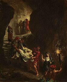 Eugene Delacroix Christ Carried Down to the Tomb