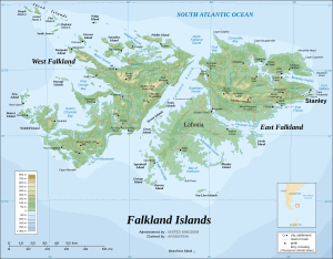 Falkland Islands topographic map-en