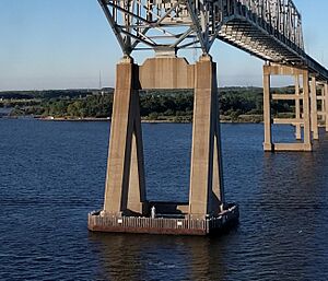 Francis Scott Key Bridge southern truss support