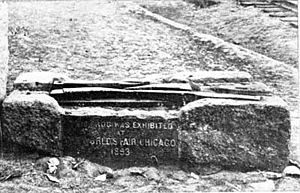 Frog Switch of the Granite Railway displayed at the Chicago World's Fair in 1893